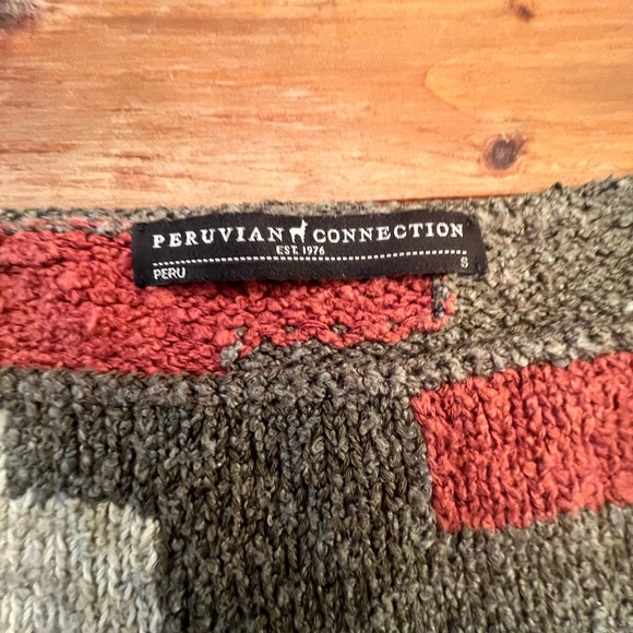 Women’s Peruvian Connection Boat Neck Cropped Knit Sweater size Small - Picture 2 of 4